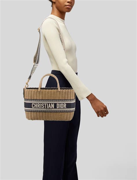 dior rattan bag|christian Dior basket bag.